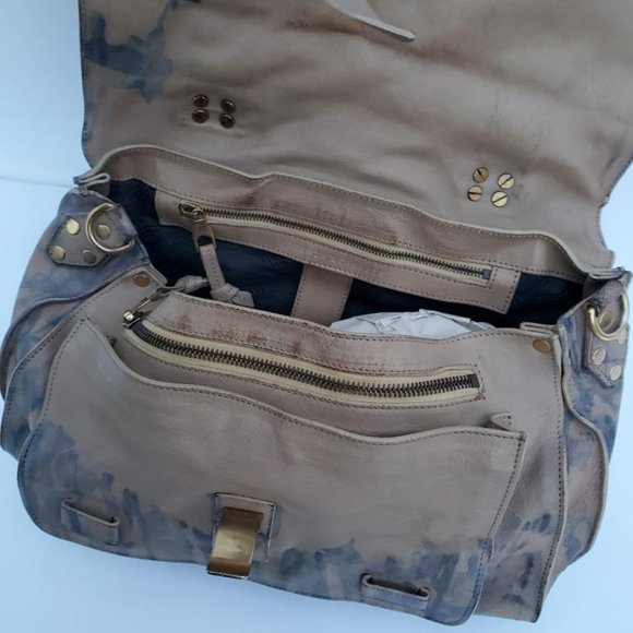 Proenza Schouler PS1 bag painted stripes gray blue purple beige black tan purple - Picture 8 of 12